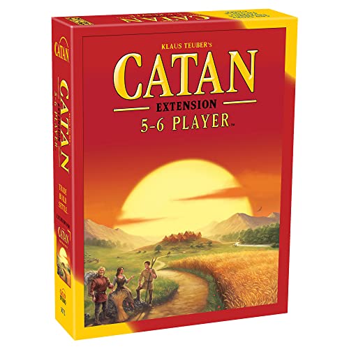 CATAN Board Game 5-6 Player Extension - Expand Your CATAN Game for More Players, Strategy Game for Kids and Adults, Ages 10+, 3-6 Players, 60-90 Minute Playtime, Made by CATAN Studio