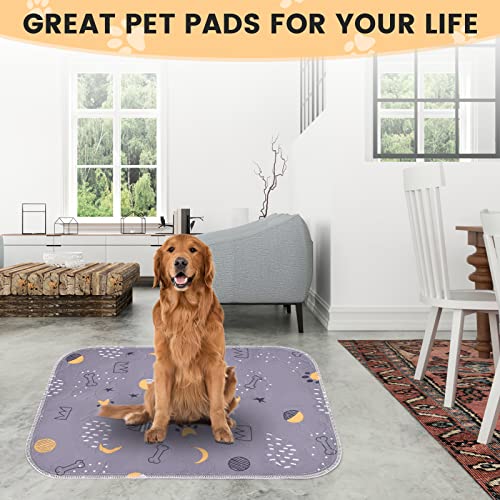 UPSKY Washable Pee Pads for Dogs 4 Pack 18” x 24” Reusable Puppy Pads Waterproof Pet Training Pads, Non-Slip Dog Mats Fast Absorbent Whelping Pads for Playpen, Potty, Crate, Bed