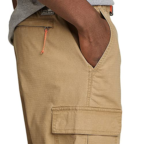 Eddie Bauer Men's Top Out Ripstop Belted Cargo Pants, Flax, Small