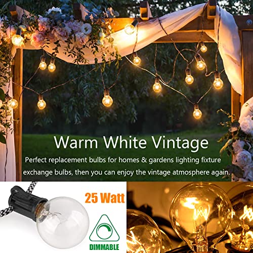 SerBion 20 Watt Light Bulbs for Wax Warmers, Candle Lamps Light Bulbs for Mid-Size Scentsy Warmer and Candle Warmers, Candle lamp e12 Base, Dimmable, Warm White, High Temperature Resistance(6PCS)