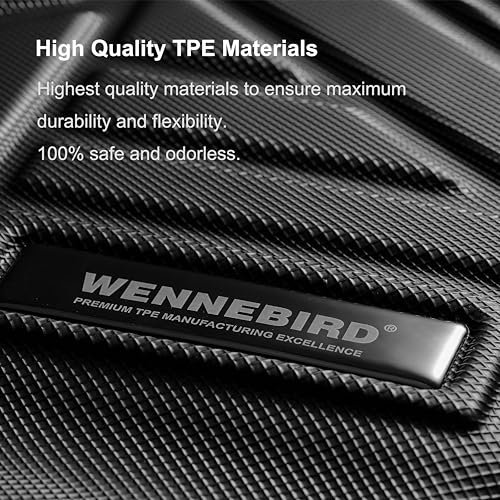 WENNEBIRD All Weather Cargo Liner for 2023-2024 Cadillac Lyriq, Premium TPE Anti-Slip Waterproof Rear Trunk Mat, Car Interior Accessories - 1pc