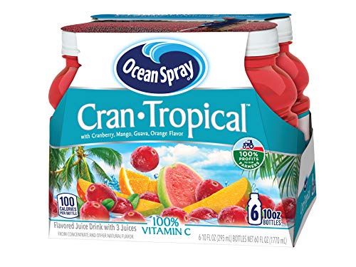 Ocean Spray® Cran-Tropical™ Cranberry Tropical Juice Drinks, 10 Fl Oz Bottles, 6 Count (Pack of 1)