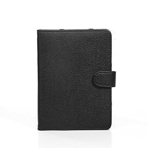 Book Style Litch Pu Leather Case Cover for 6" ebook Reader Case Cover for Sony/kobo/Pocketbook/Nook/tolino 6inch ebook Reader (Black)