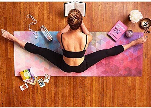 YOGA DESIGN LAB | The Combo Yoga Mat | 2-in-1 Mat+Towel | Eco Luxury | Ideal for Hot Yoga, Power, Bikram, Ashtanga, Sweat | Studio Quality | Includes Carrying Strap! (Tribeca Sand, 3.5mm)