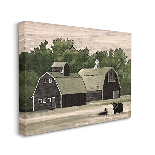 Stupell Industries Stable Barn Country Rural Cattle Canvas Wall Art, Design by Cindy Jacobs