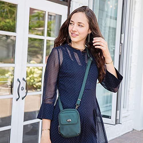 Travelon Anti-Theft Tailored Crossbody Phone Pouch, Onyx