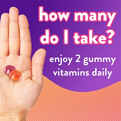 Vitafusion Vitamin D3 Gummy Vitamins for Bone and Immune System Support, Peach, Blackberry and Strawberry Flavored, 50 mcg Vitamin D, 75 Day Supply, 150 Count