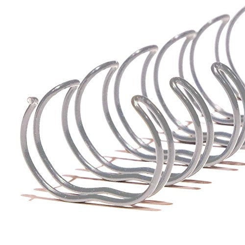 TruBind 10mm (3/8 in.) Double Loop Binding Spines | 11 in. Length for Letter Size or Smaller Projects | 3:1 Pitch | 60 Sheet Binding Capacity | Black | 100 Pack