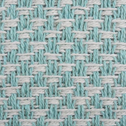 DII Woven Basics Collection 100% Cotton Knit Table Runner, 15x108, Jadeite