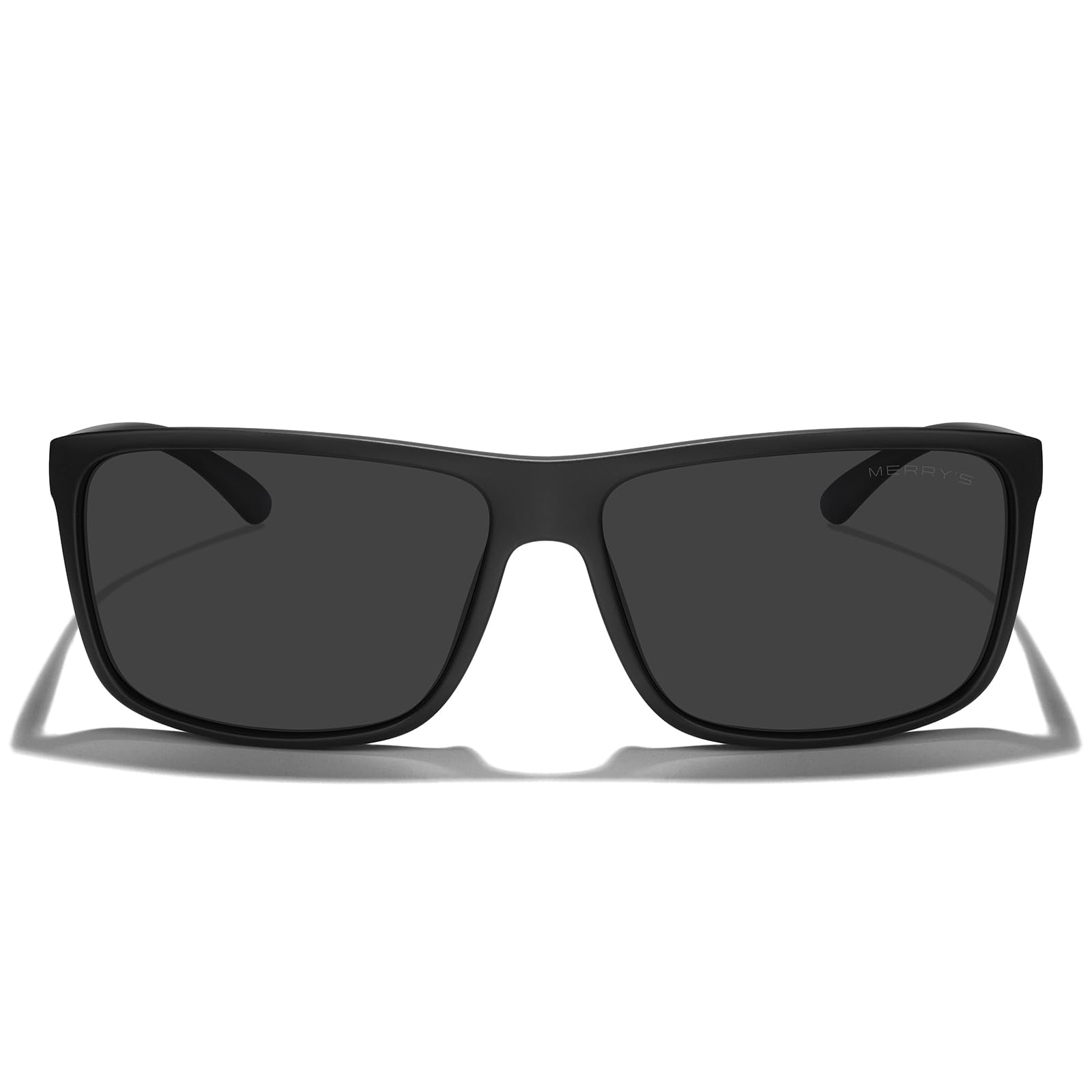MERRY'S Rectangular Polarized Sports Sunglasses for Men Women Cycling Driving Fishing UV400 Protection S8225