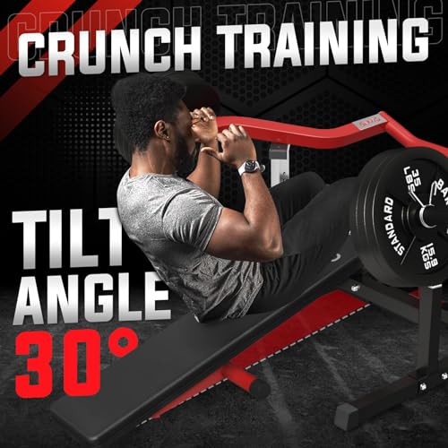 GMWD Chest Press Machine, 1250LBS Bench Press Machine with Independent Converging Arms, Adjustable Flat Incline Bench for Chest, AB Workouts, Shoulder Home Gym Equipment, Black