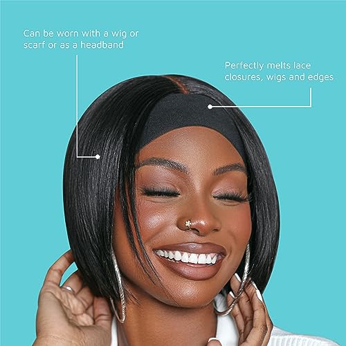 KISS Colors & Care Perfect Melt Elastic Band 1-⅛” - Soft & Stretchy, Perfect Pressure, Lightweight, Comfortable, Non-Slip Ideal For Melting Lace Frontals, and Laying Edges, Suitable For All Hair Types