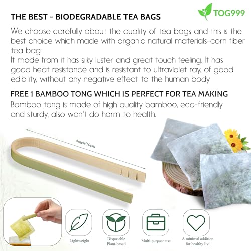 60 Tea Bags - Anti-Inflammaheb Loose Leaf Tea, 100% Natural from Ginger, Turmeric, Peppermint, Black Pepper, Cinnamon. Made with Natural Material Tea Bags. No Sugar, No Caffeine, No Gluten, Vegan. (60 Tea Bags)