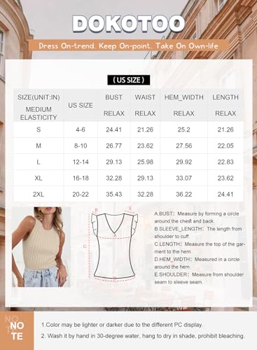 Dokotoo Women's Crewneck Tank Tops Basic Slim Fit Sleeveless Shirts for Women Summer Fashion Rib Knitted Camisole Tops 2024 Basic Racerback Tees Shirts Gray Small