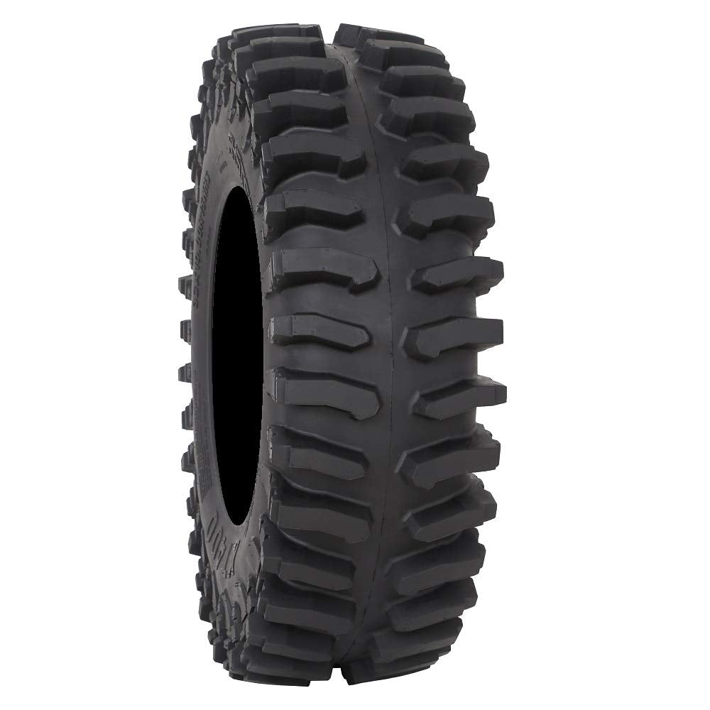 Bundle - 9 Items: System 3 ST-6 14" Wheels Black 28" XT400 Tires [4x156 Bolt Pattern 12mmx1.25 Lug kit]