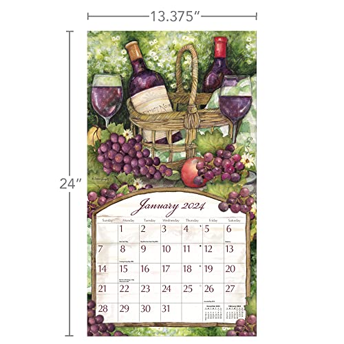 Wine Country 2024 Wall Calendar & Old Glory 2024 Wall Calendar