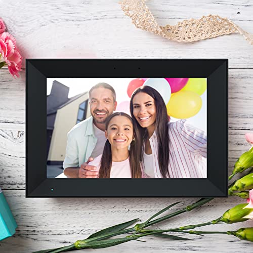 Digital Picture Frame Funcare 10.1 Inch WiFi Digital Photo Frame with IPS HD Touchscreen, Auto-Rotate,Auto Dim, Easy to Share Photos and Videos Instantly from Anywhere via APP