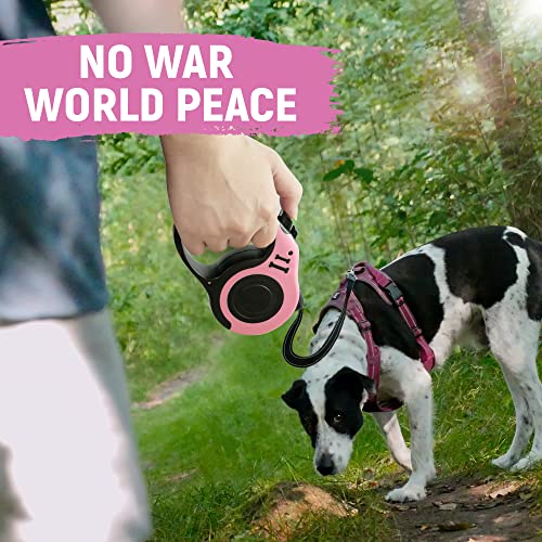 LIEVUIKEN Retractable Dog Leash Automatic Telescopic Tractor Dog Tape, Pet Tape 10/16 FT Durable and Convenient, with Folding Bowl, Dispenser, Rubbish Bags, Suitable for Small and Medium Dogs