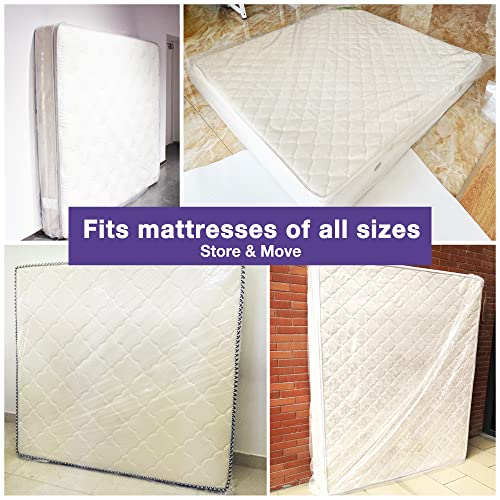 Mattress Bag for Moving Storage, 5 Mil Heavy Duty Bed Mattress Cover, Super Thick and Tear Resistant (Twin)