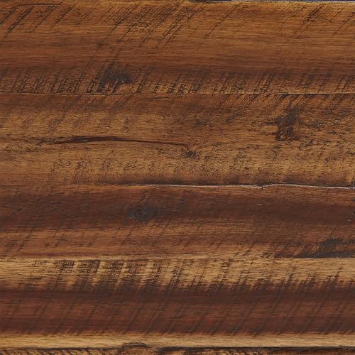 Durango Rustic Farmhouse Style 60-Inch Wood Bench - Industrial Modern Accent Furniture with Solid Wood Seat for Entryway, Dining Room, Hallway, Foyer, or Kitchen by Alaterre Furniture