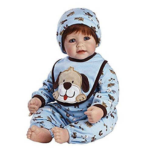 Adora Realistic Baby Doll Woof! Toddler - 20 inch, Soft CuddleMe Vinyl, Red Hair, Blue Eyes