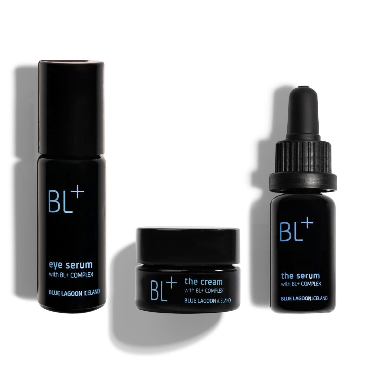 Blue Lagoon - BL+ Award Winners Kit, BL+ Eye Serum, BL+ The Serum, BL+ The Cream (20% Savings - $268 Value) | Sustainable, Bioactive Luxury Skincare (3-Piece Set)