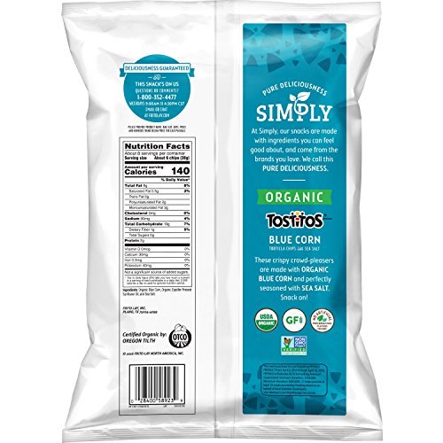 Tostitos Simply Organic Corn Tortilla Chips, 8.25 Oz