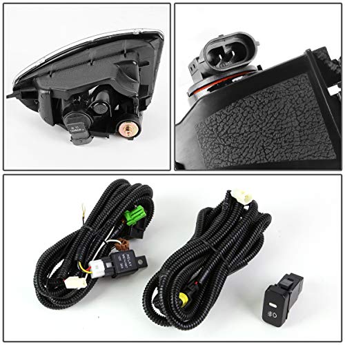 DNA MOTORING FL-ZTL-183-AM Front Bumper Fog Light Driver & Passenger Side Enhance visibility [Compatible with 04-05 Honda Civic DX HX]