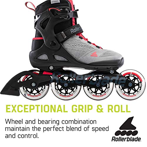 Rollerblade Macroblade 90 Women's Adult Fitness Inline Skate, Neutral Paradise Pink