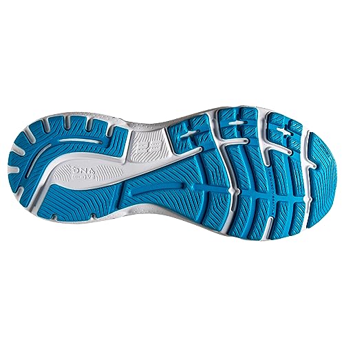 Brooks Men’s Adrenaline GTS 23 Supportive Running Shoe - White Sand/Grey/Cyber Yellow - 14 Medium