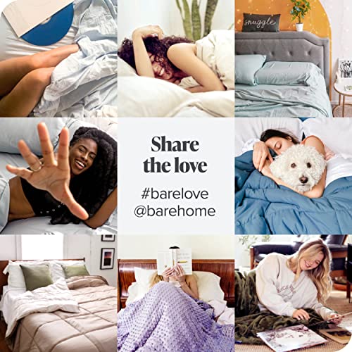Bare Home Flannel Duvet Cover Set - Full/Queen - 100% Cotton, Velvety Soft Heavyweight Premium Flannel, Double Brushed - Includes Sham Pillow Covers (Full/Queen, Feelin' Foxy)