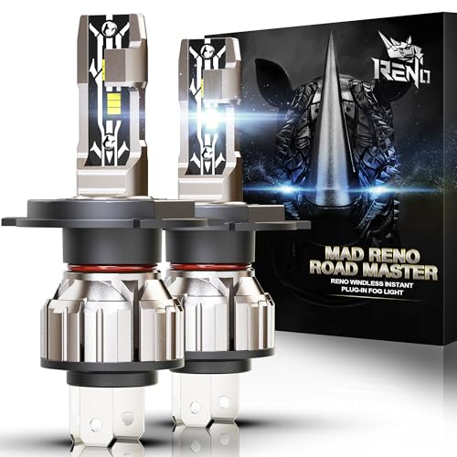 RENO 9006 Bulb, 9006 Fog Lights Bulb, 9006 Light Bulbs HB4 Fog Bulb Fanless In Line Car Fog Light Plug and Play, Pack 2