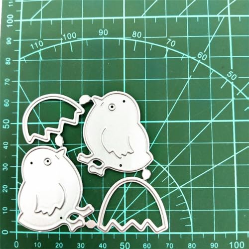 LZBRDY Little Chicks Egg Shell Embossing Metal Cutting Dies for Scrapbooking and Card Making Birthday Thanksgiving Christmas Crafts Die Cuts Stencil