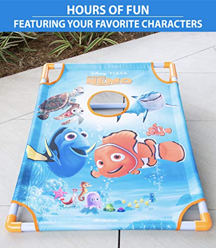 Disney Pixar Bean Bag Toss Game Set by GoSports Includes 8 Bean Bags with Portable Carrying Case - Frozen, Cars, Finding Nemo, Toy Story