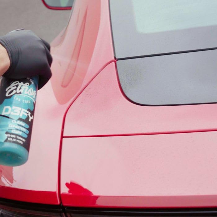 Ethos Defy 3 in 1 Ceramic Coating - Waterless Car Wash & Wax - Hydrophobic Top Coat - Polish & Polymer Paint Sealant Protection - with Insta-Bond Technology (1 Gallon)