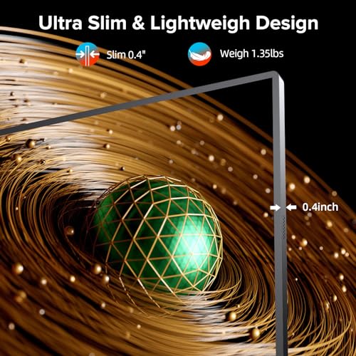 UPERFECT Portable Monitor 2K 144Hz 16.1" Portable Gaming Monitor for Laptop 2560x1440P QHD FreeSync HDR Ultra Slim Travel Monitor External Second Screen for PC Phone Game Console with Cover Stand