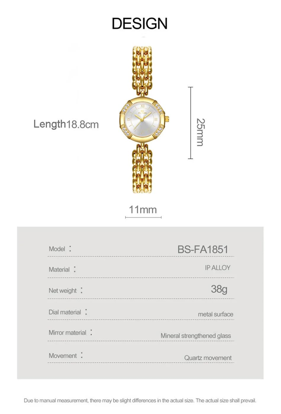 BESTKANG Fashion Luxury Quartz Ladies Dress Watches Vintage Gold Roman Numeral Octagon Watch (Silver)
