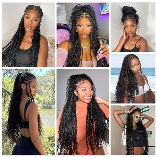 Langer 16A 4/27 Highlight Human Braiding Hair 18 Inch 150g Deep Wave Bulk Human Hair for Braiding No Weft 3 Bundles/Pack Ombre Brazilian Curly Human Hair Extensions for Braids Boho Braiding Hair