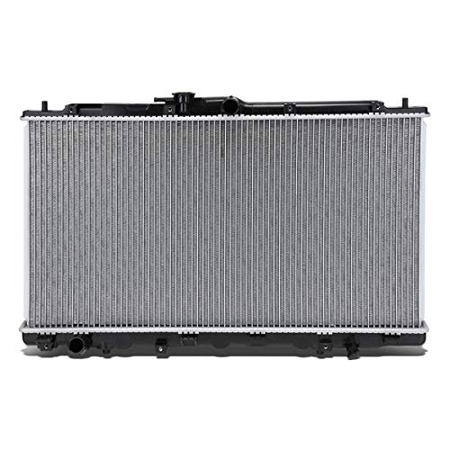 DNA Motoring OEM-RA-2412 1-Row Aluminum Core Radiator Compatible with 02-06 Acura RSX 2.0L AT, 27-3/16" W X 13-3/4" H X 5/8" D, 1-1/2" Inlet, 1-1/2" Outlet