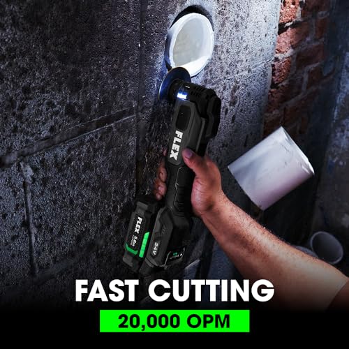 FLEX 24V Brushless Cordless Oscillating 20,000 OPM Multi-Tool Kit with 2.5Ah Lithium Battery and 160W Fast Charger - FX4111-1A