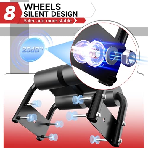 Bigzzia Ab Machine, Ab Workout Equipment Machine for Stomach Workout Foldable Abdominal Trainer for Home Gym Adjustable Ab Exercise Bench Crunch Machine for Core Abdomen, Black