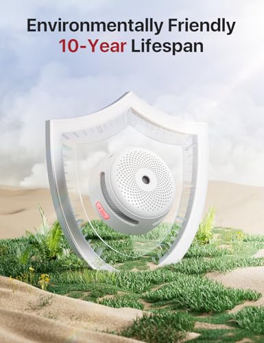 X-Sense Wireless Interconnected Smoke Detector Fire Alarm with Over 820 feet Transmission Range, XS01-WR Link+