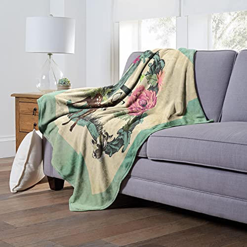 Northwest Bambi Silk Touch Throw Blanket, 50" x 60", B is for Bambi