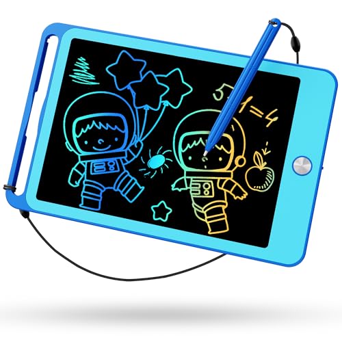 TEKFUN Kids Toys for 3+ Years Old Boys Girls Toddler, 8.5inch LCD Writing Tablet Erasable Drawing Tablet Writing Pads, Kids Travel Learning Toys Boys Girls Birthday Gifts Age 3 4 5 6 7 (Blue)