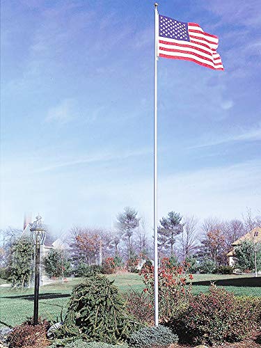 Amgate Wire Center Flagpole Rope 1/4" x 100 feet - Braided Polyester Line with Steel Center Marine Grade Flag Pole Halyard Rope