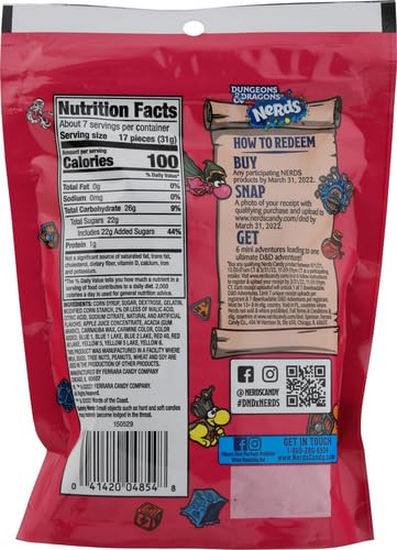 Nerds Gummy Clusters Candy, Rainbow, Resealable 8 Ounce Bag