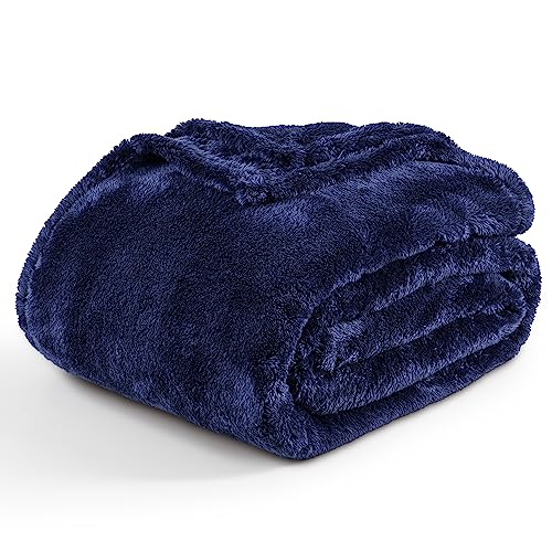 Berkshire Blanket Classic Extra-Fluffy™ Plush Blanket, King Size Bed Blanket, Soft Fuzzy Fluffy Long Hair Blanket for Couch Sofa Bed, Peanut, 90x108 Inches