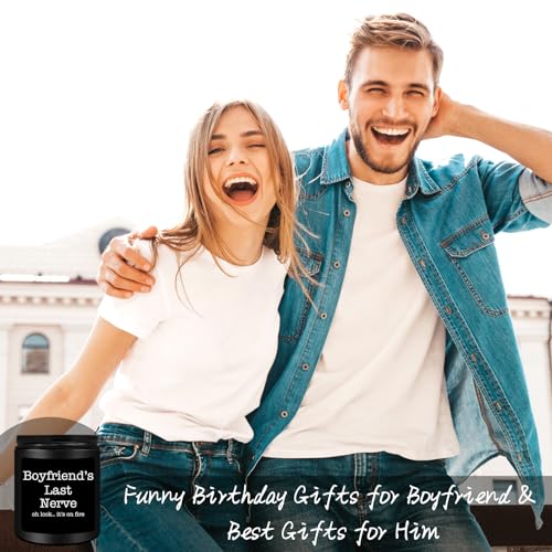 Homsolver Gifts for Boyfriend from Girlfriend, Best Fiance Boyfriend Gifts, Gifts for Him, Birthday Gifts Anniversary Valentine's Day Gifts for Boyfriend, Perfect Scented Candles Gifts for Men