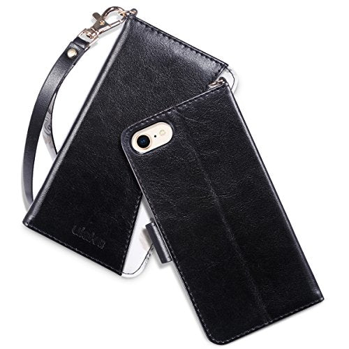 ULAK Compatible with iPhone 7/8/SE 2nd/SE 3rd 4.7-Inch, PU Leather Flip Wallet Case Kickstand Card Holder Protective Cover, Marble