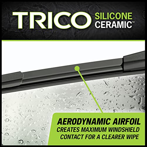 TRICO Silicone Ceramic™ (90-2619) & Inch Pack of 2 Automotive Replacement Windshield Wiper Blades, Ceramic Coated Silicone Super Premium All Weather Beam Blade for Select Vehicle Models